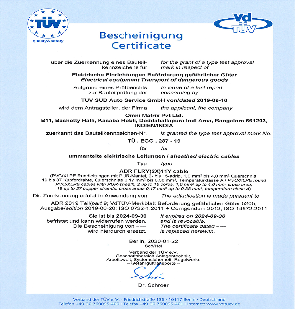 Certification