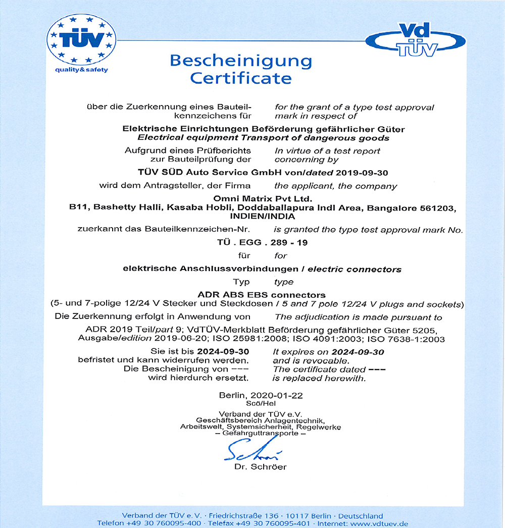 Certification