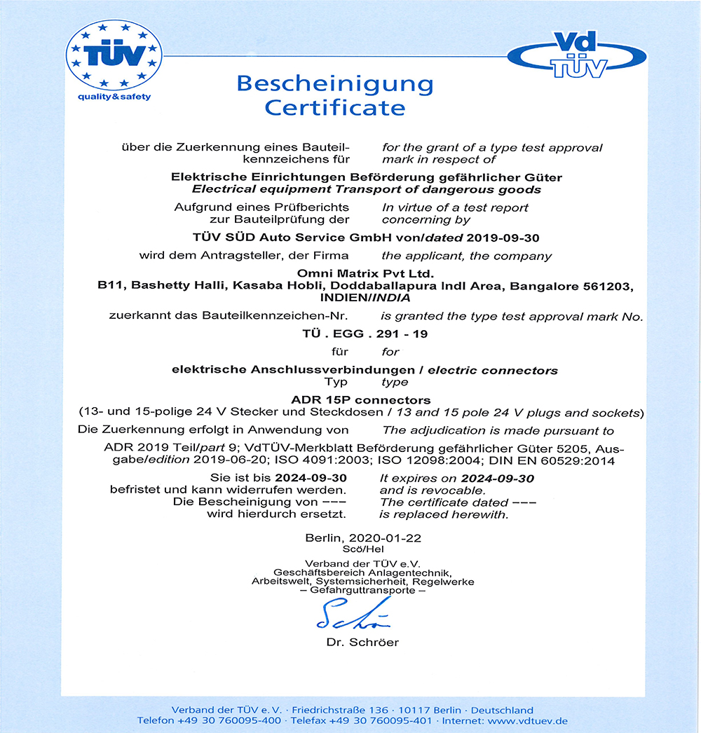 Certification